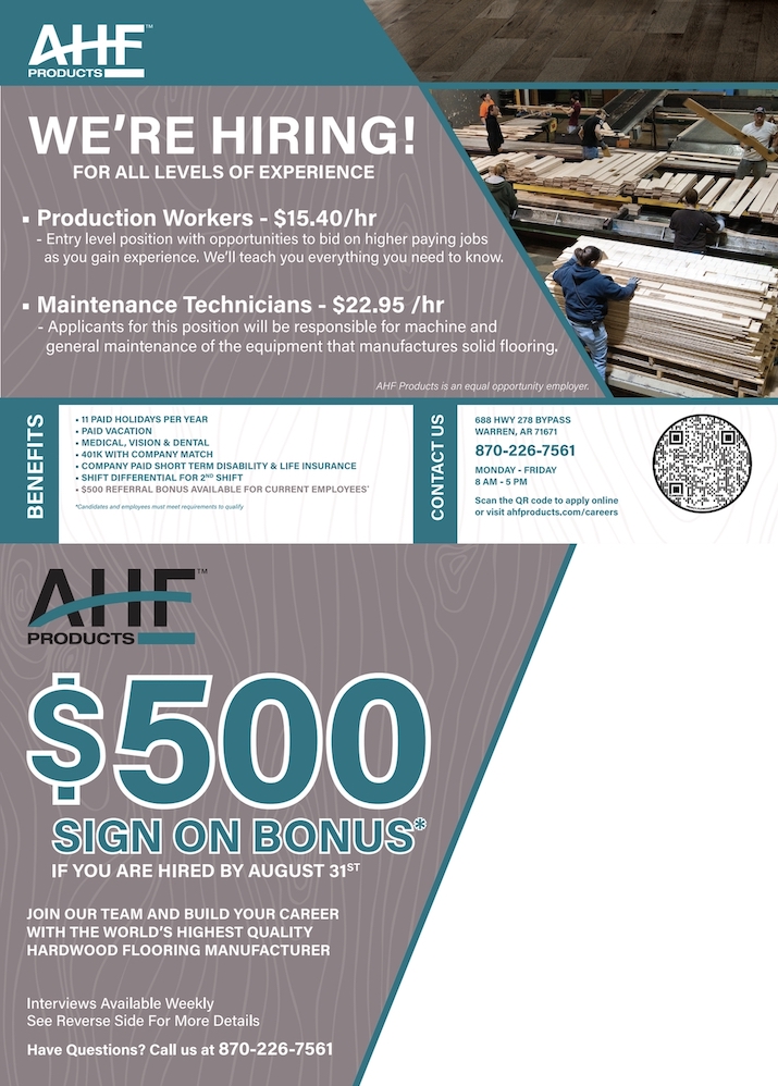 AHF Hiring! $500 Sign On Bonus