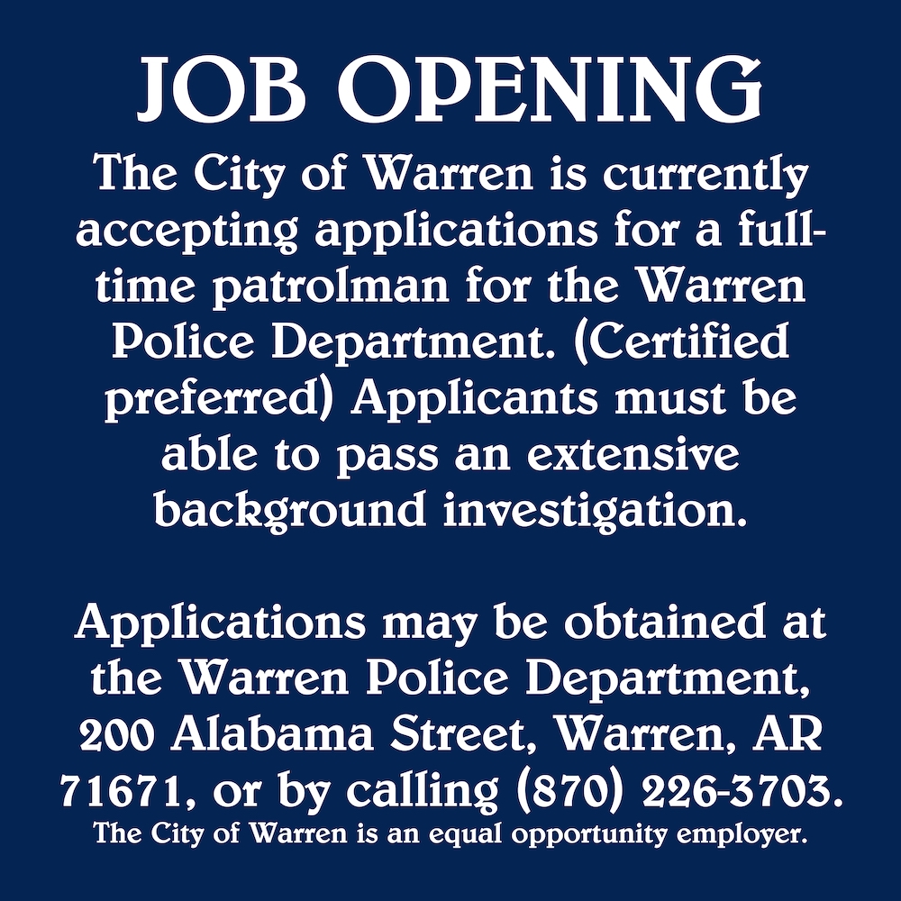Job Opening-Patrolman