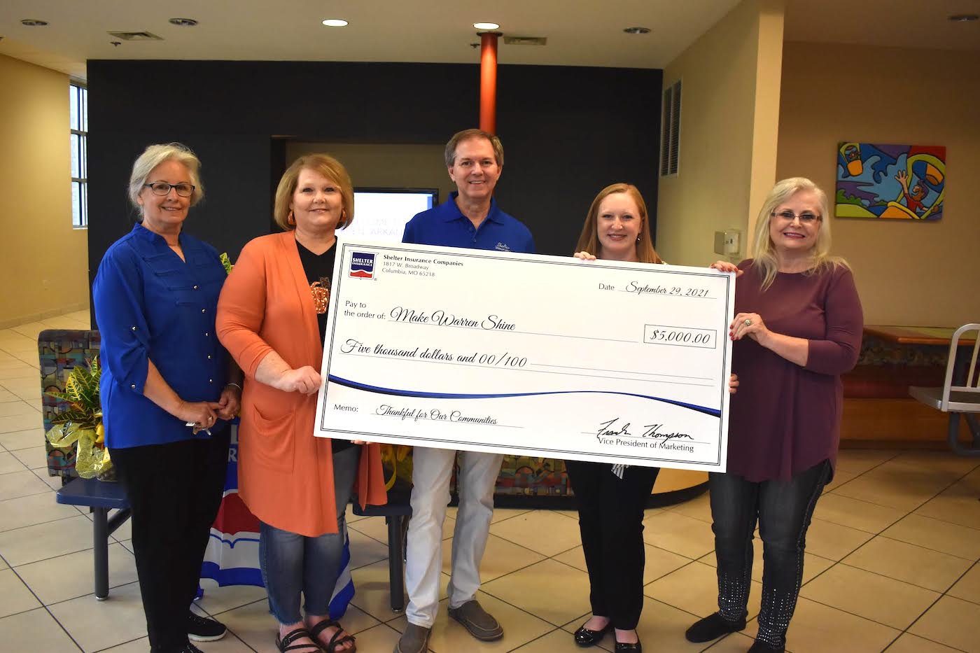 Shelter Insurance presents Make Warren Shine with $5,000 contest award