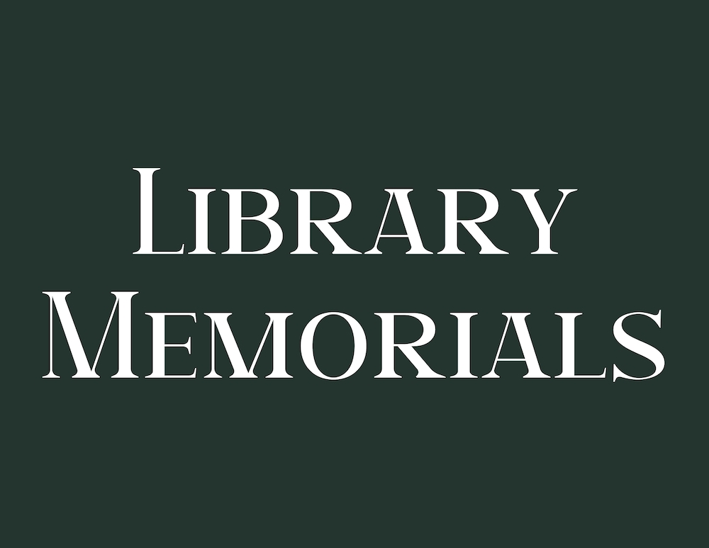 Library announces August Memorials