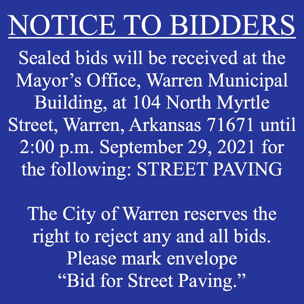 Notice To Bidders