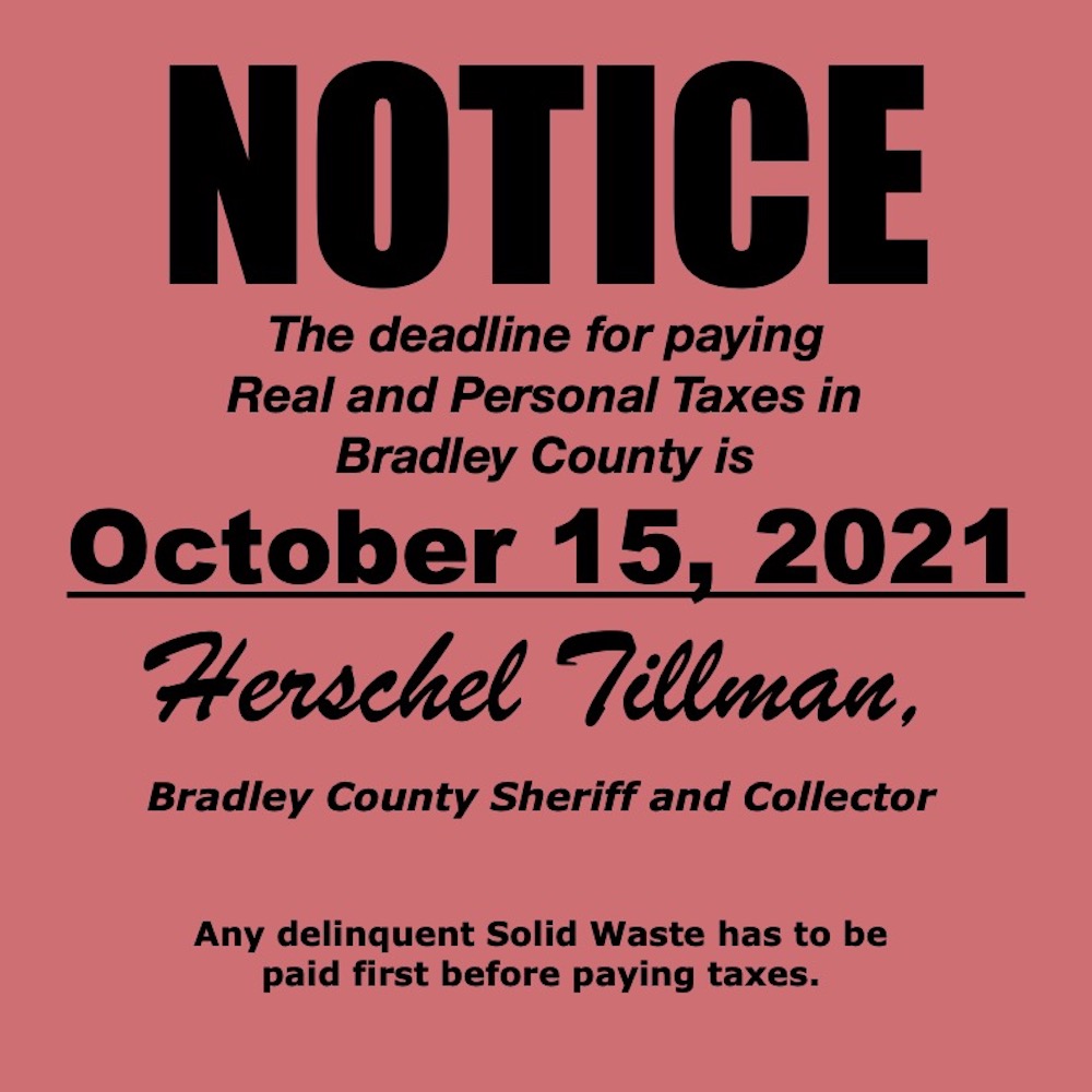 Notice-October 15 Tax Deadline