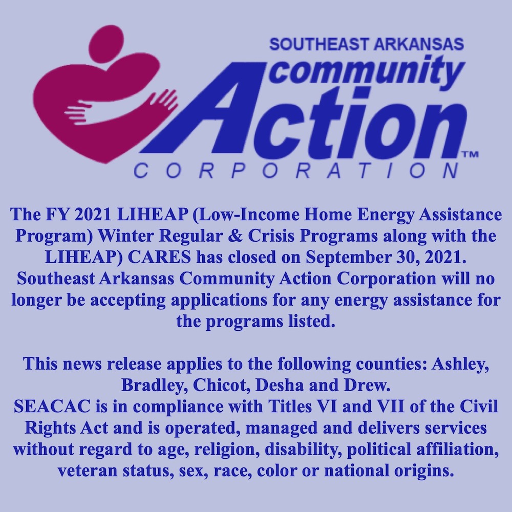 A message from Southeast Arkansas Community Action Corporation