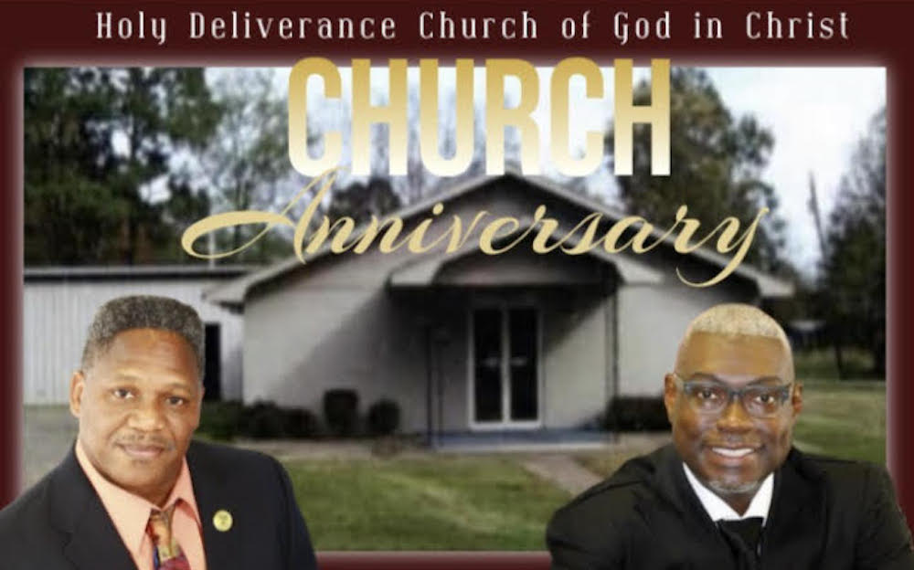 32nd anniversary celebration for Holy Deliverance Church of God in Christ set for November 14