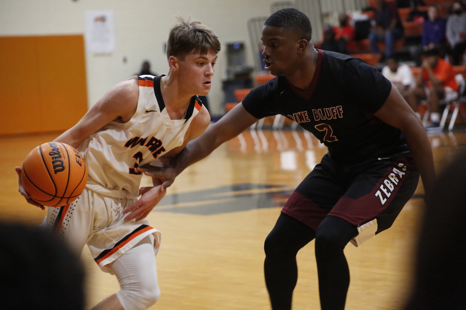 Lumberjacks struggle shooting against a talented Pine Bluff team-Photos included