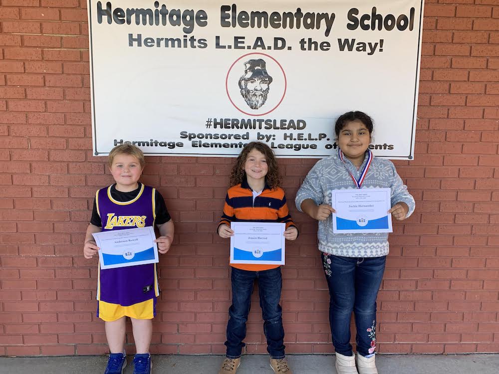 Hermitage students compete in local spelling bee