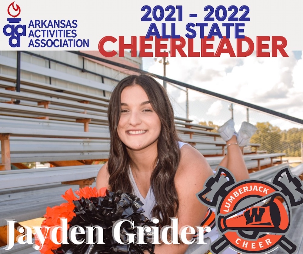 Jayden Grider named All-State in Cheerleading