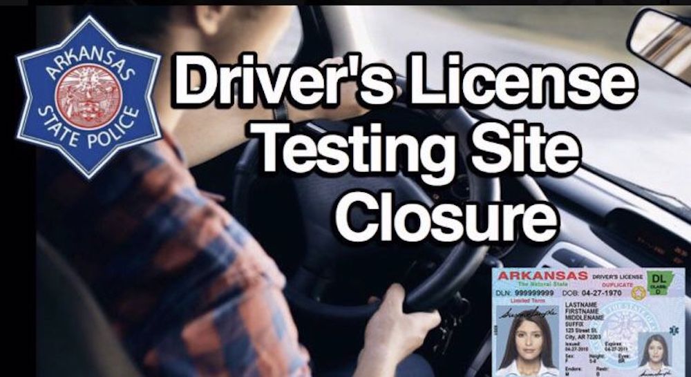 Driver’s license testing site closures this week