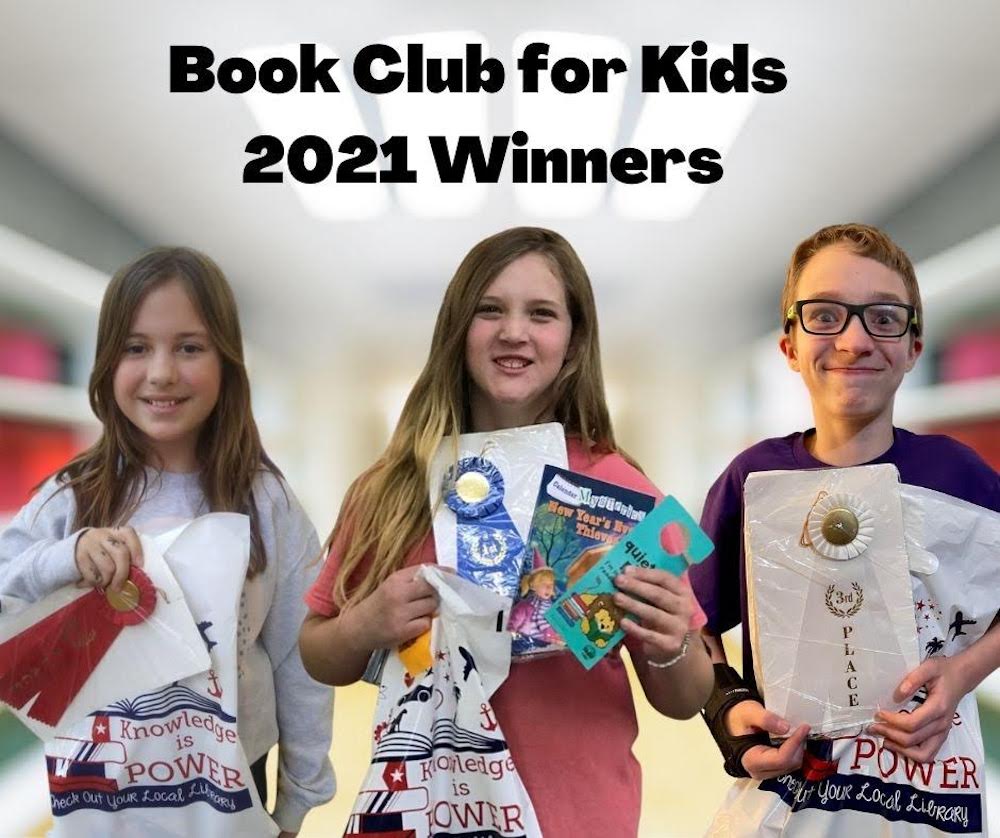 Book Club for Kids 2021 winners at Warren Branch Library