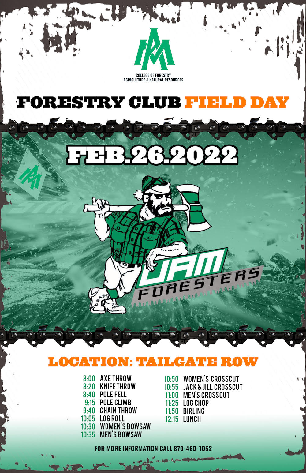 UAM Forestry Club Field Day February 26