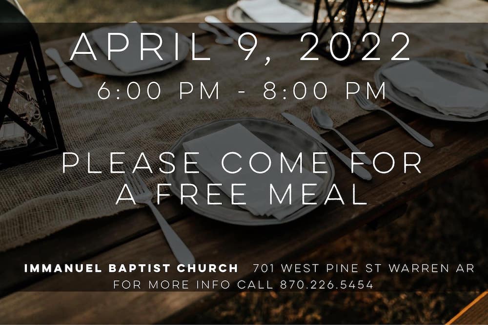 Immanuel Baptist to host new event called “The Table” April 9