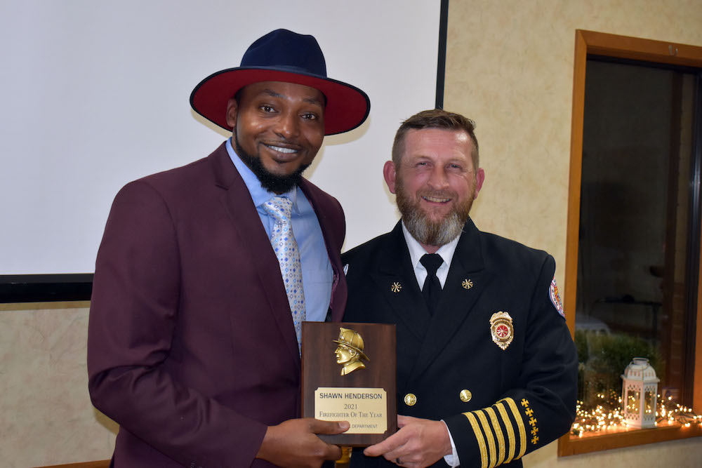 Shaun Henderson named Warren Firefighter of the Year at Annual WFD Ball