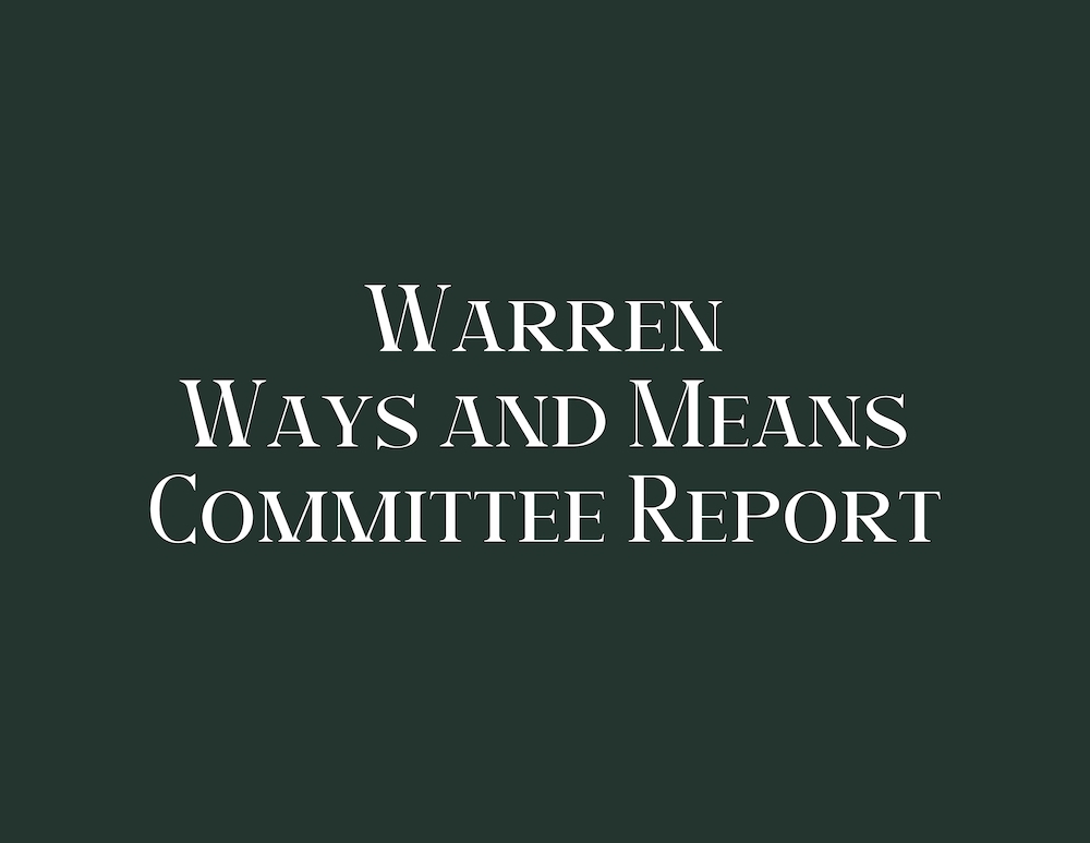 Warren Ways and Means discusses remaining American Rescue Plan funds