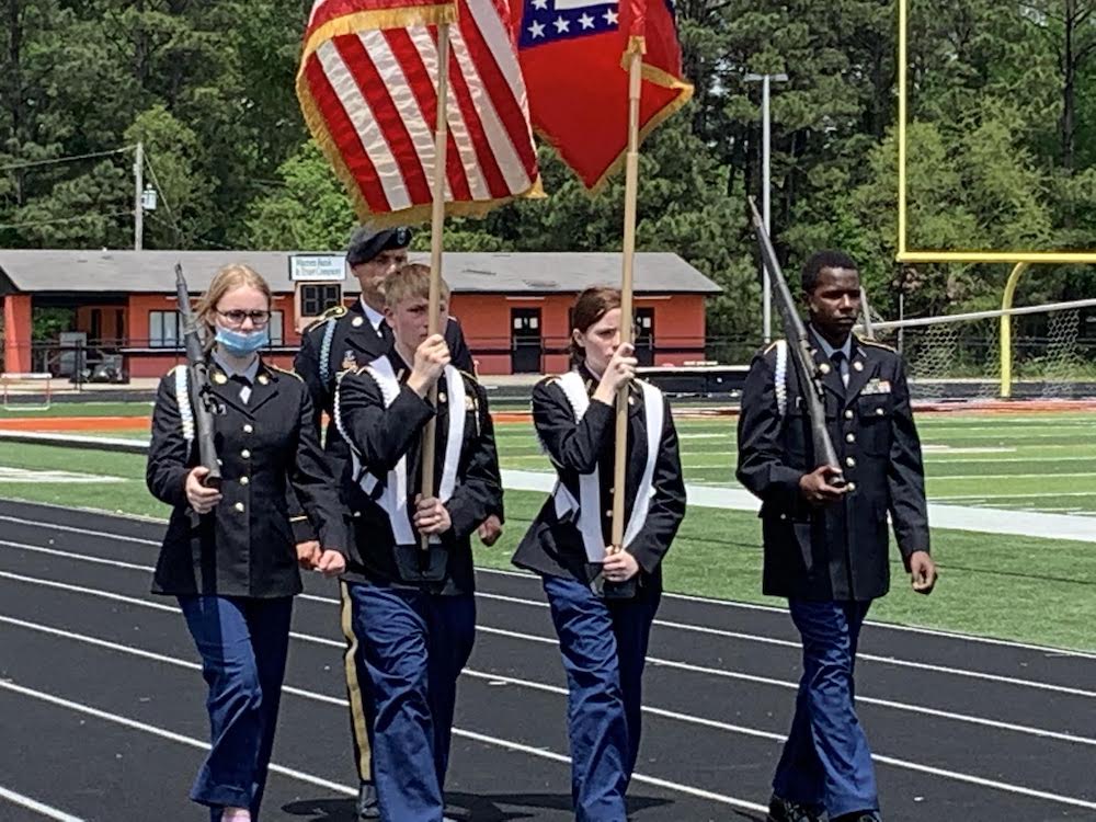 Warren High ROTC holds change of command ceremony