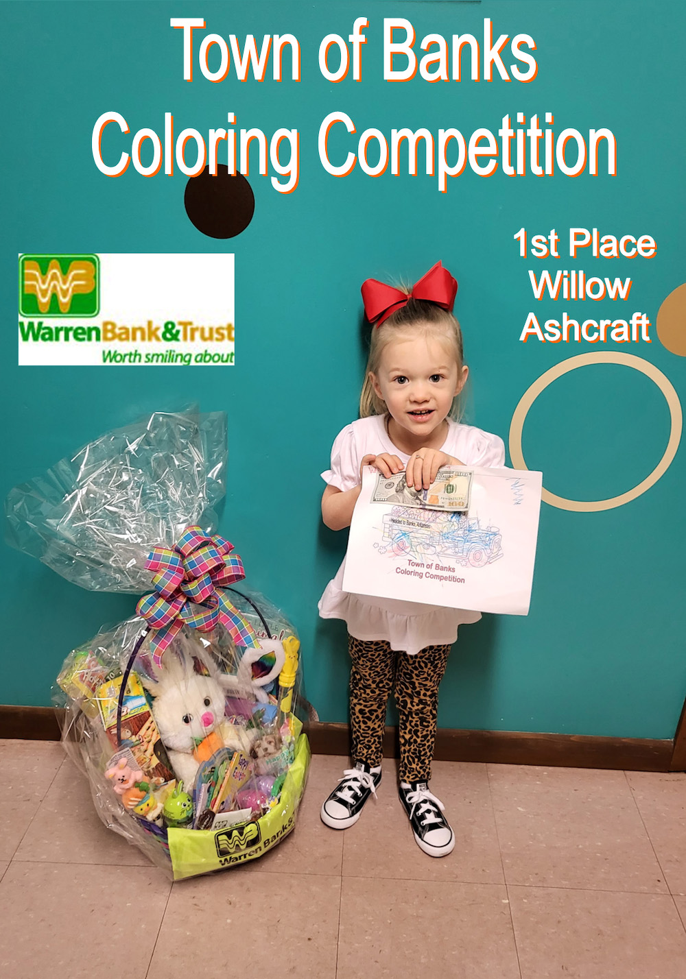 Town of Banks Easter coloring competition winners announced(click here to see all the winners)
