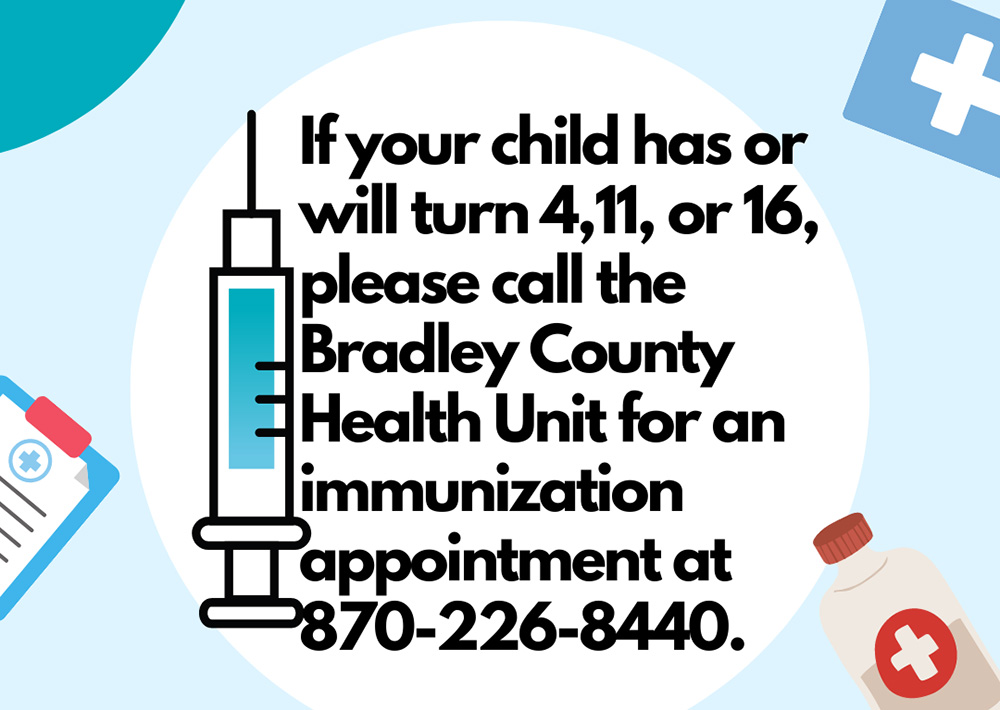 Immunizations available for your child
