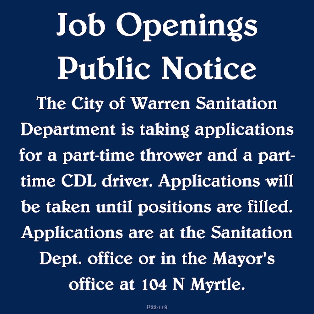 City of Warren-Sanitation Department