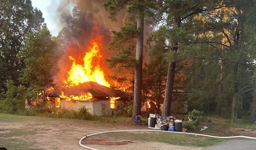 Warren Fire Department conducts controlled burn
