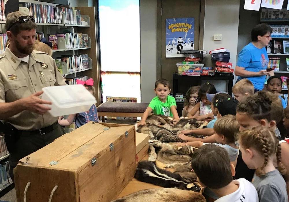 Moro Bay State Park’s Paul Butler presents Library program to summer reading students