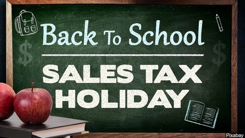 Back to school sales tax holiday coming August 6