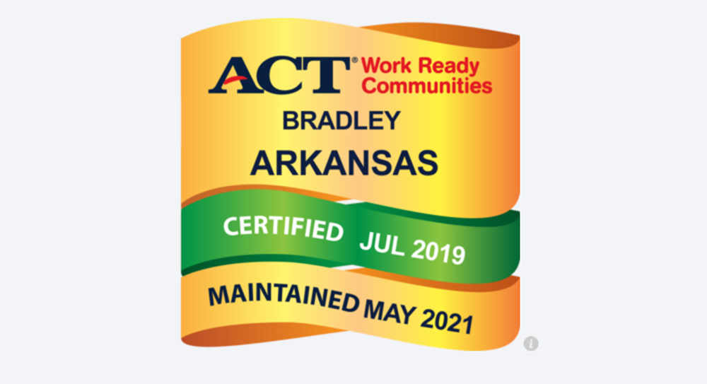 Bradley and SE Arkansas earns ‘gold’ ACT Work Ready Communities certification