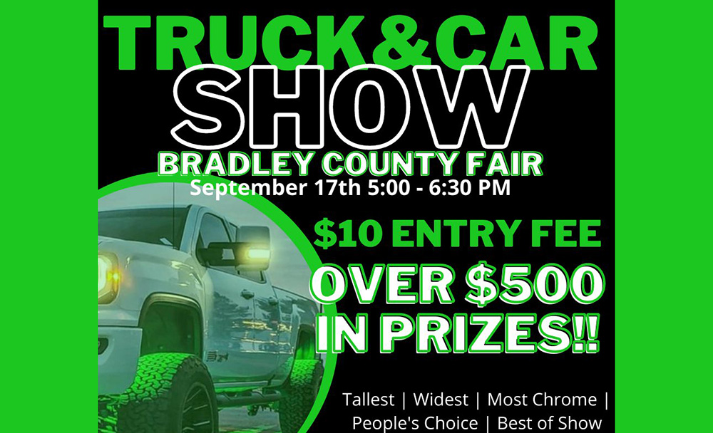 Enter your truck in the Bradley County Fair Truck & Car Show