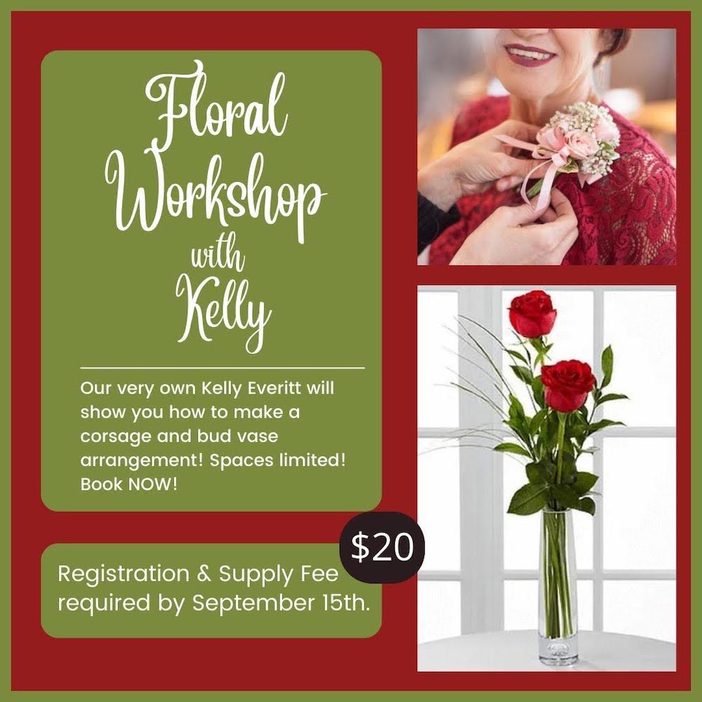 Learn how to make floral arrangements at Library event