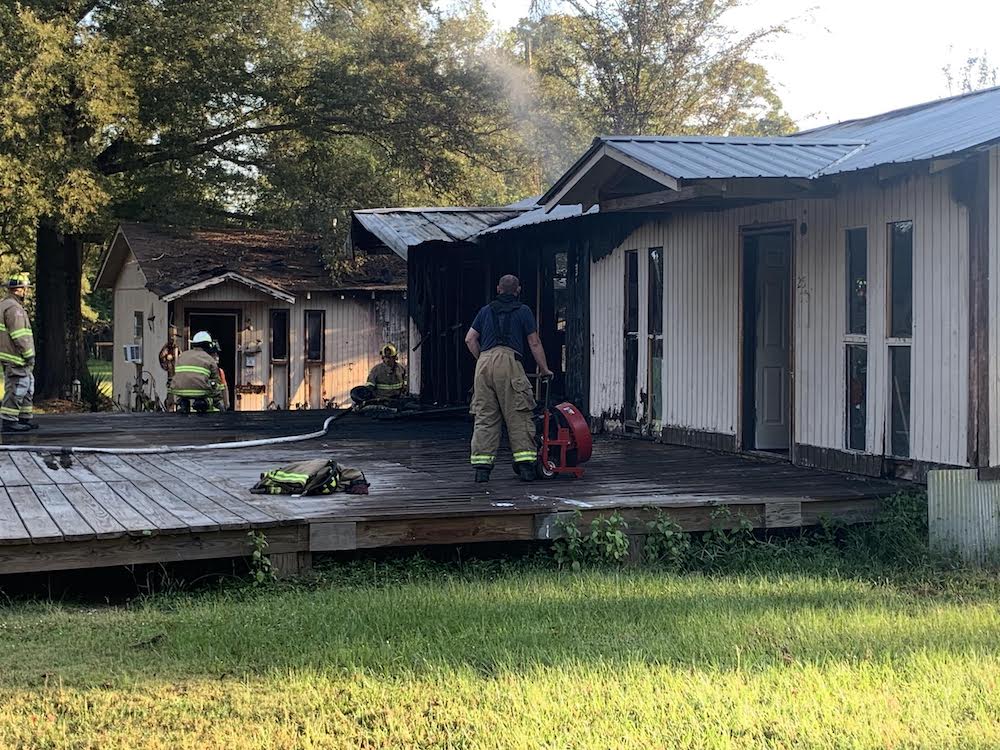 Home on Railroad Ave destroyed in Wednesday morning fire