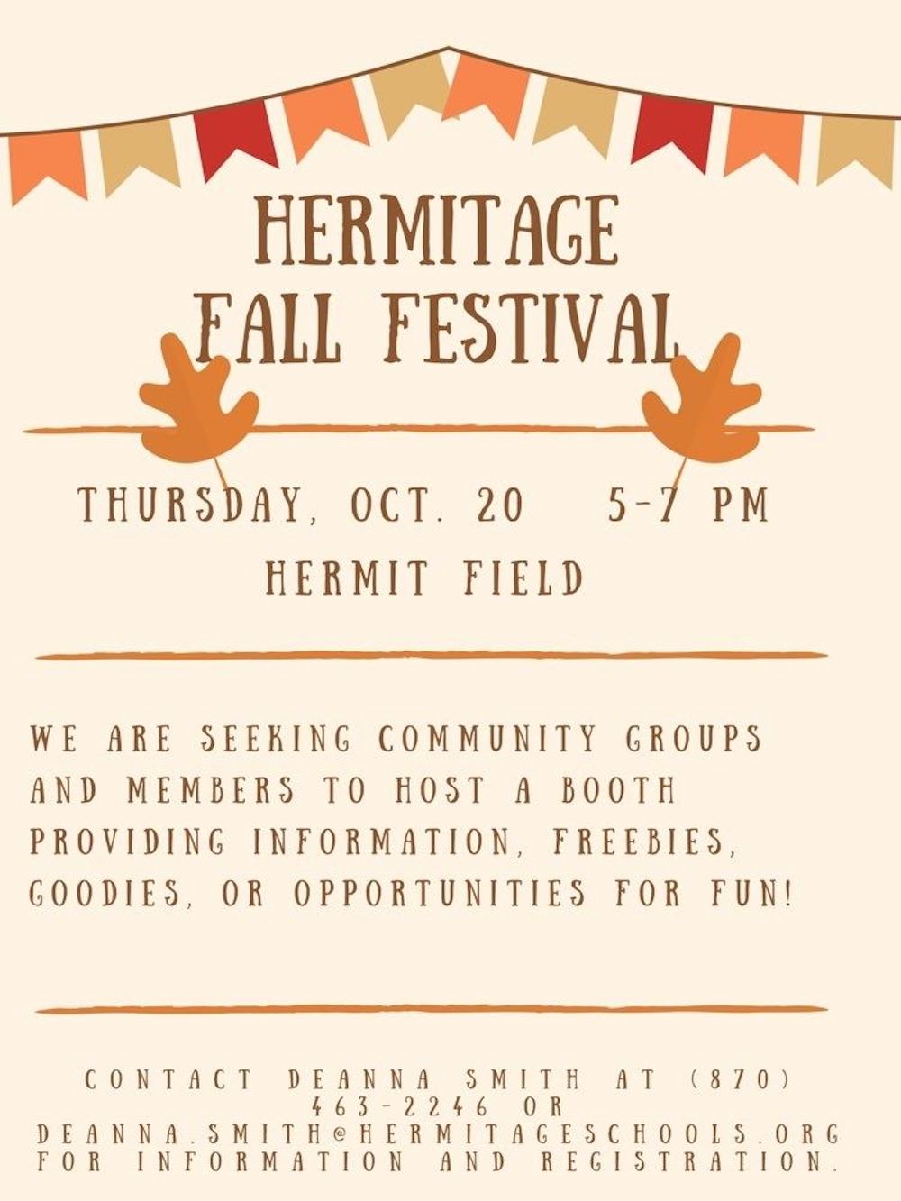 Hermitage to host Fall Festival October 20