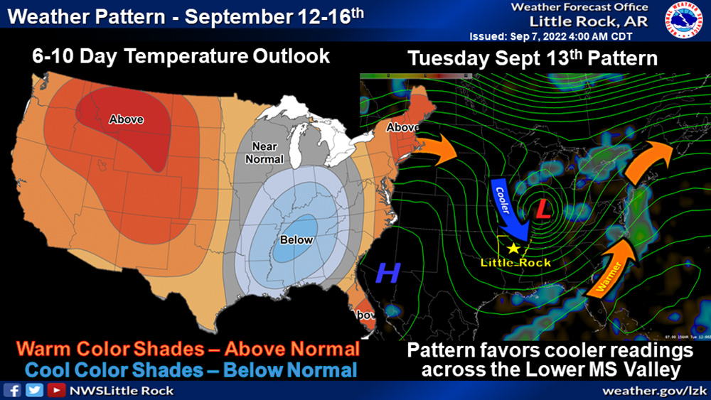 Small taste of fall may show up next week