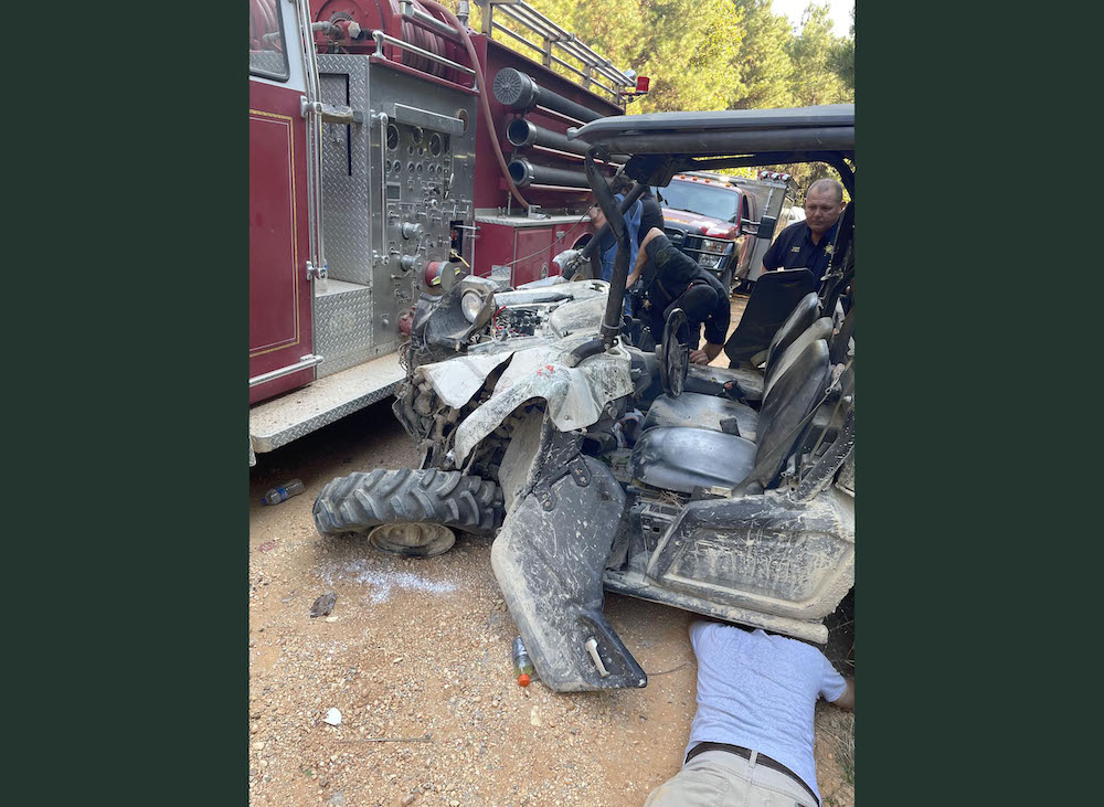 Three people flown to Little Rock after firetruck and ATV collide
