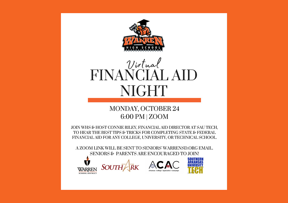 WHS to host virtual financial aid night October 24 by Zoom