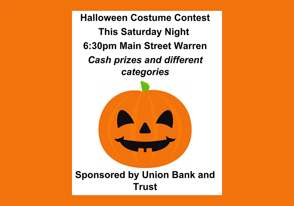 Join with Saturday’s Halloween Costume Contest on Main
