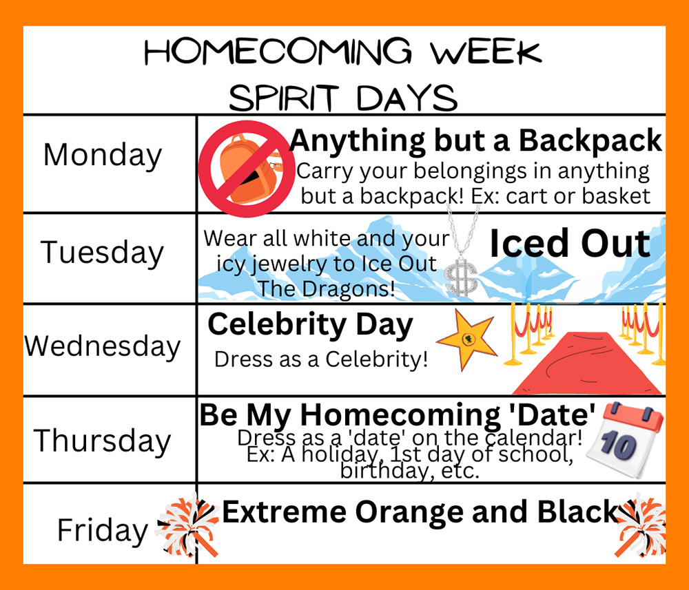 Next week’s Homecoming Spirit days announced for WHS students