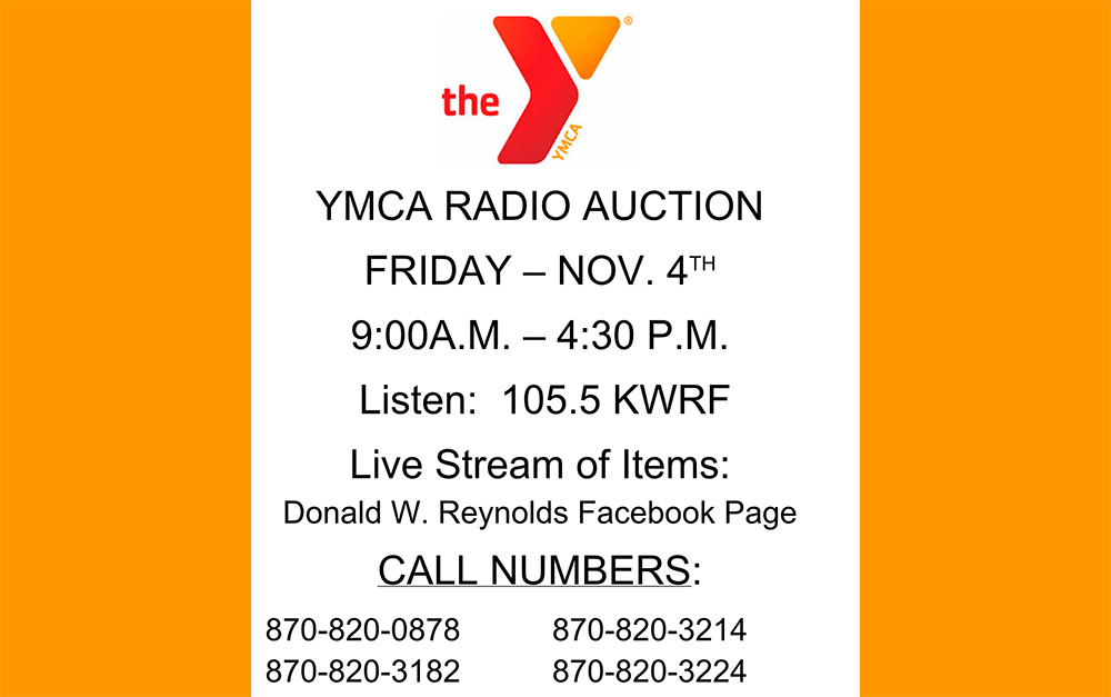 YMCA Radio Auction set for November 4