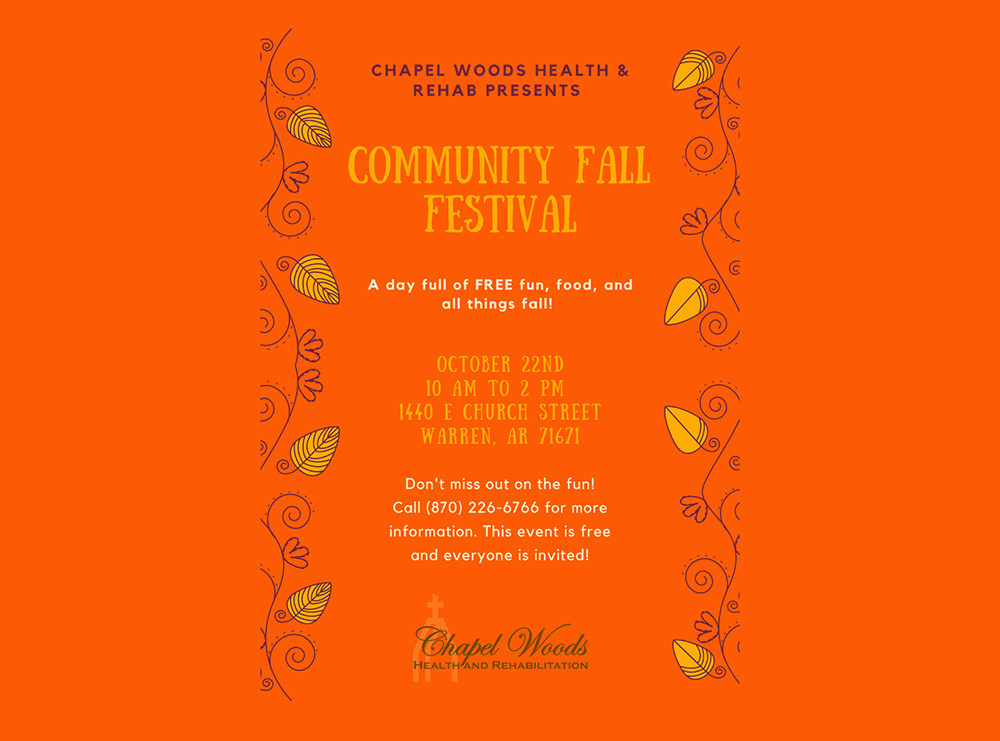 Chapel Woods to host Community Fall Festival October 22