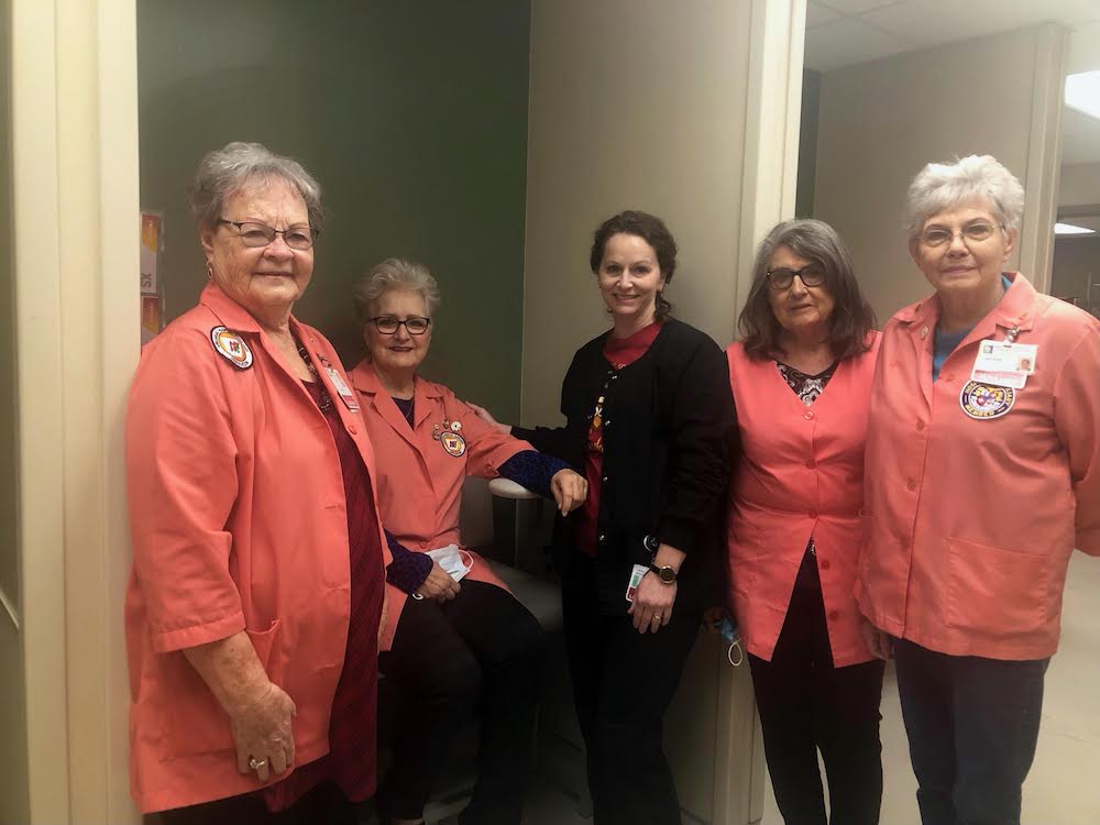 BCMC Auxiliary purchases new phlebotomy chairs for Hospital laboratory