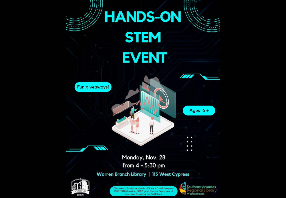 SouthArk Community College Interactive STEM Technology Expo coming to Warren Library November 28