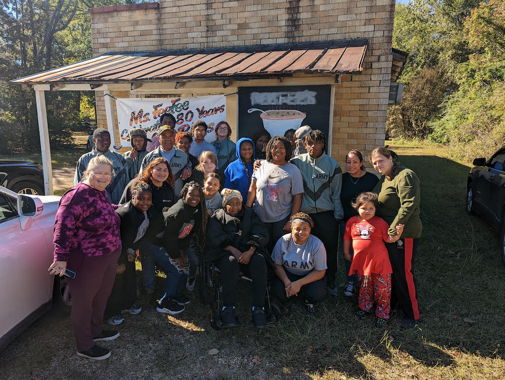 Lumberjack JROTC give back to the community by serving at Fee Fee’s Soup Kitchen