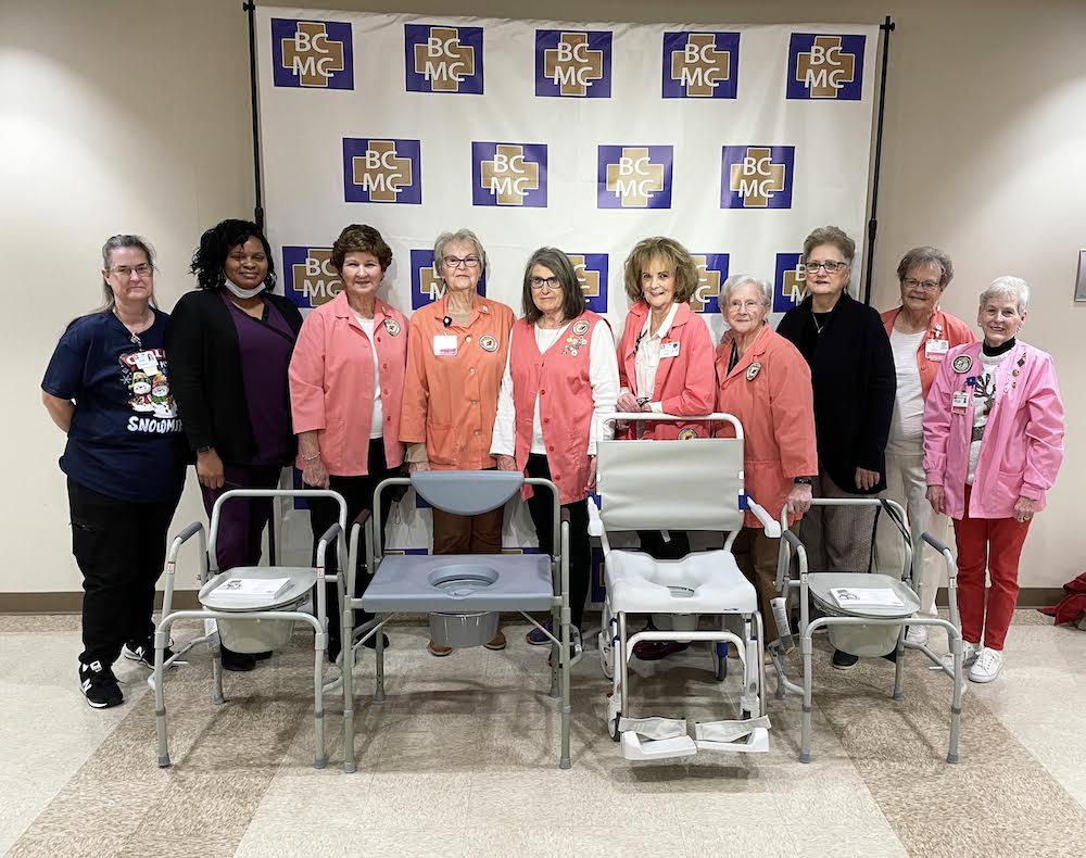 BCMC Auxiliary purchases chairs for Senior Care Unit