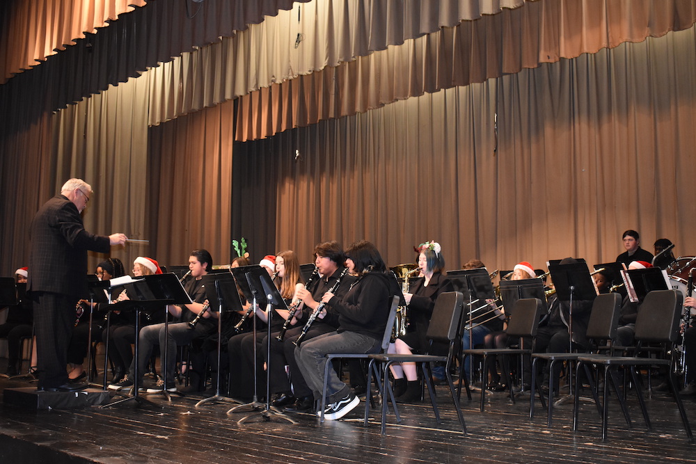 Christmas concert put on by Warren Band