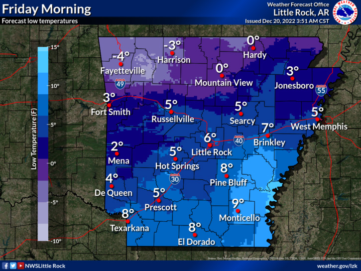 Forecast still predicts plummeting temperatures later this week, Bradley County could see single digits and negative wind chills