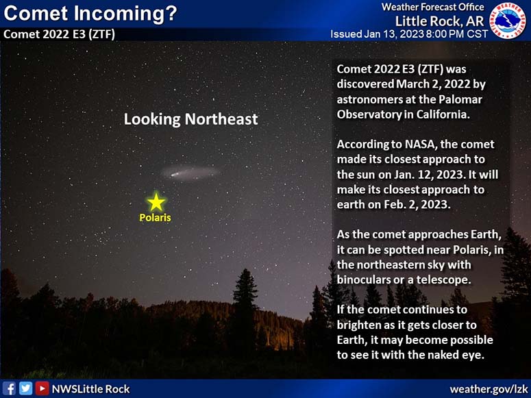 Look north and you may be able to see a recently discovered comet