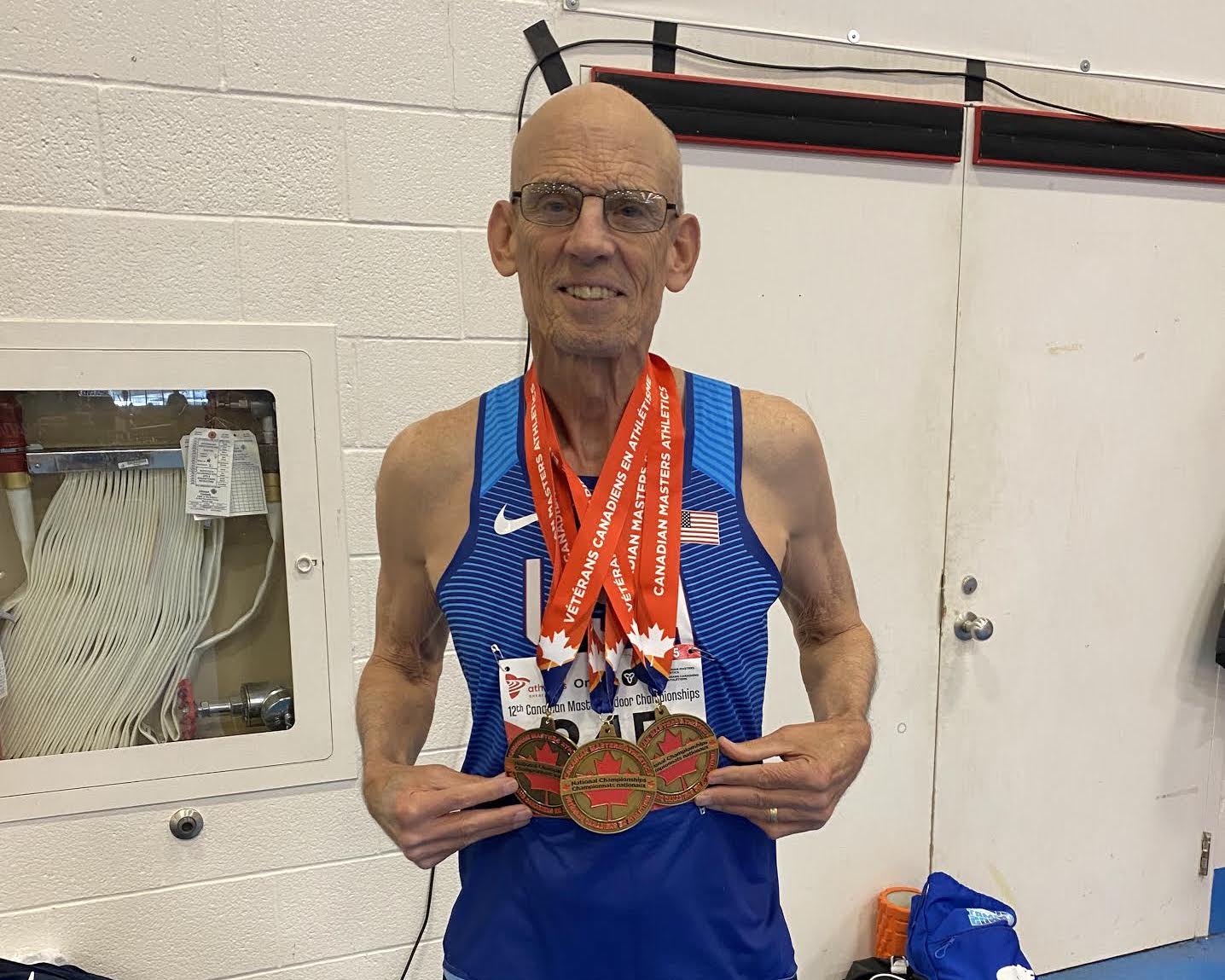 Doug Spencer sets multiple records at Canadian Masters Indoor Track and Field Championship
