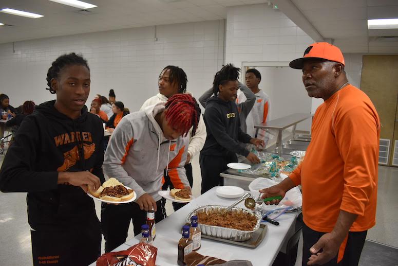 Warren basketball team provided BBQ pregame meal