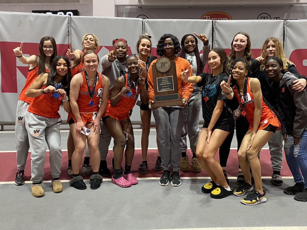 Lady Jack Track team wins 4A State Indoor Track Championship