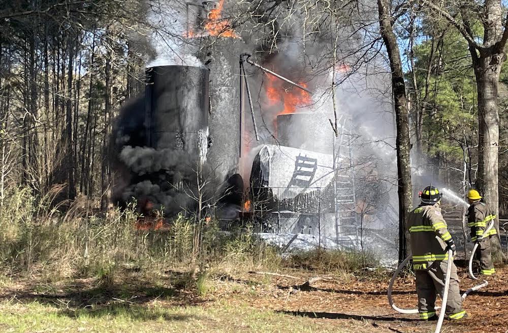 Firefighters respond to two separate oil storage fires this weekend near Moro Bay