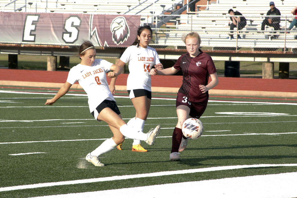 Three Lady Jacks combine for four goals in important road win at Crossett