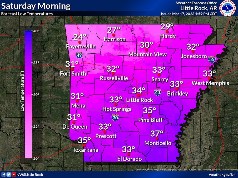 Bradley County set for freeze warning over the weekend(Sunday 12am-9am)