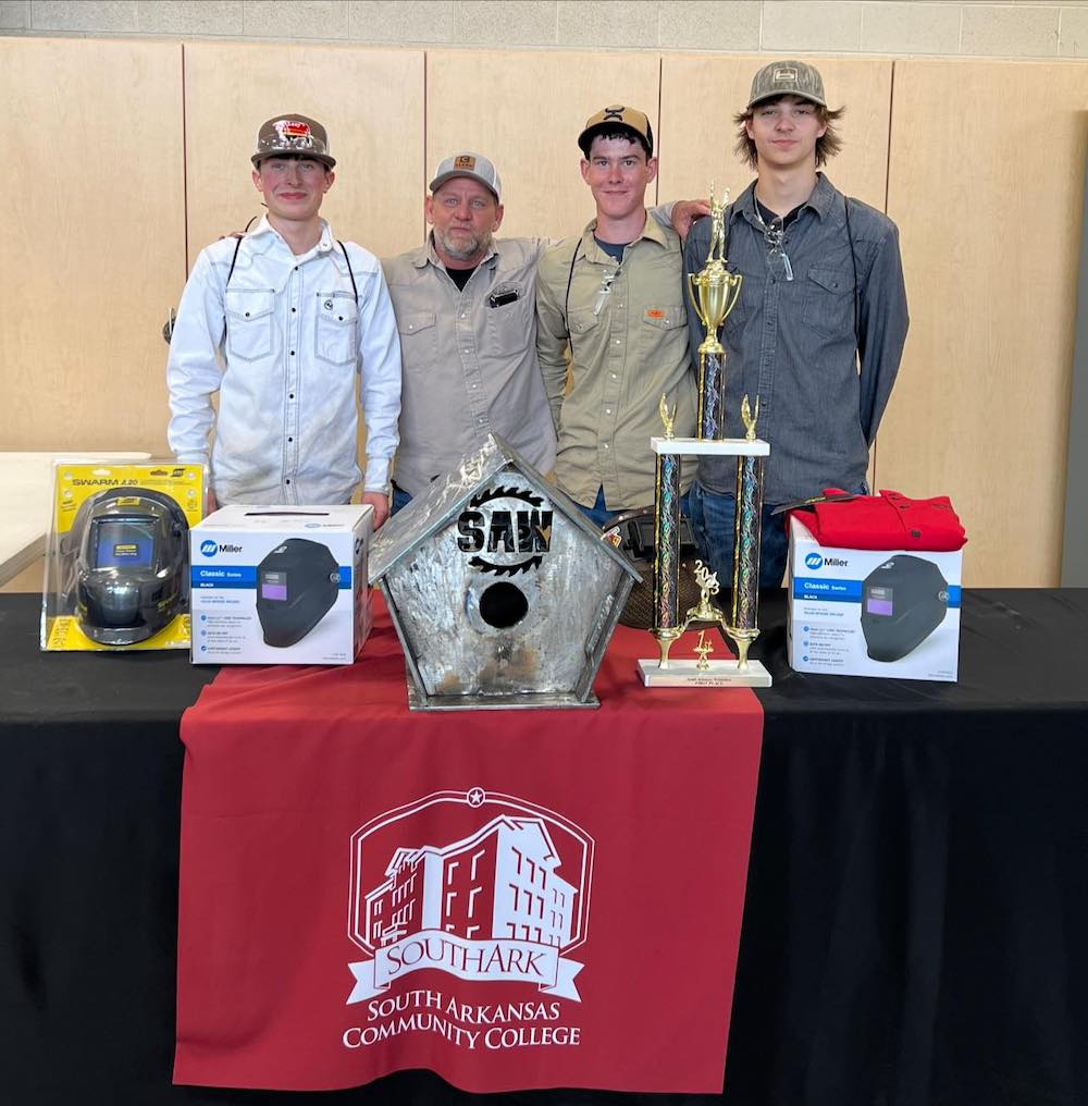 Three SEACBEC welding students win first place at SouthArk Weldathon event